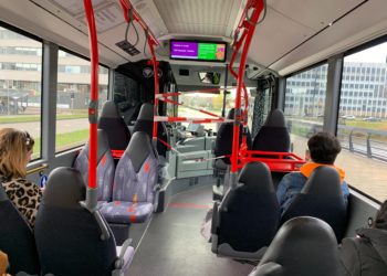 Passagiers moeten voorlopig achterin de bus instappen