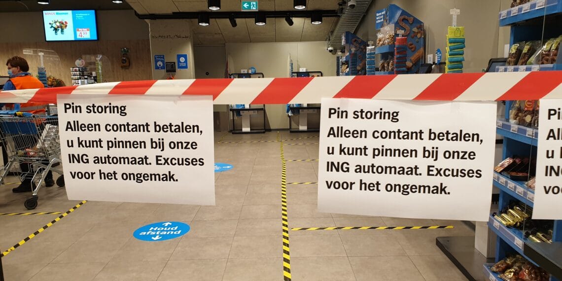 Pinstoring bij Albert Heijn, Etos en Gall&Gall