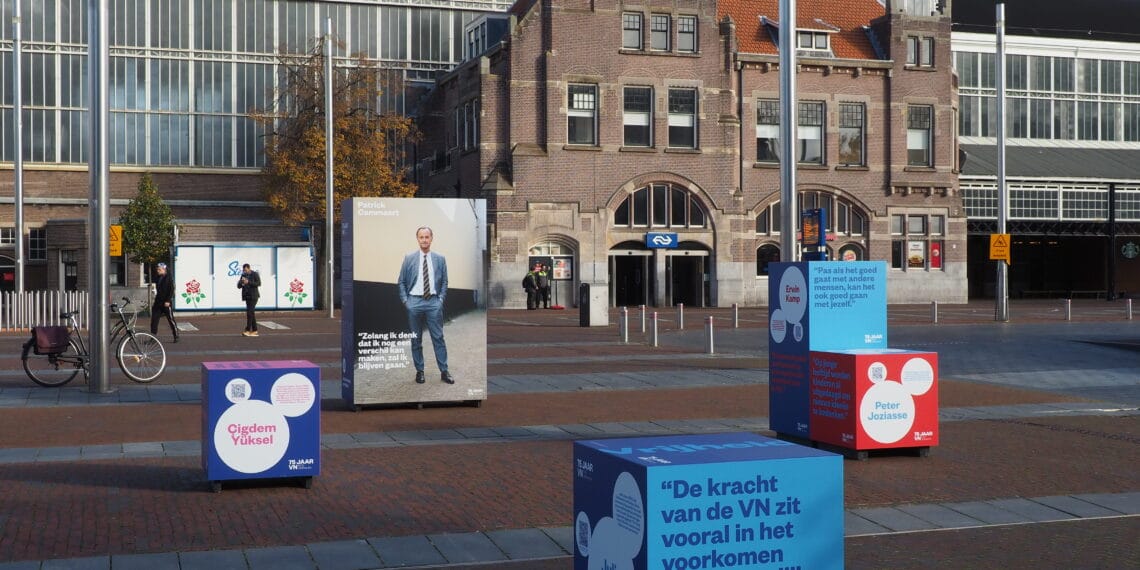 75 jaar VN: expositie en een blauw verlicht Provinciehuis