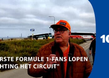 Eerste Formule 1-fans onderweg naar het circuit