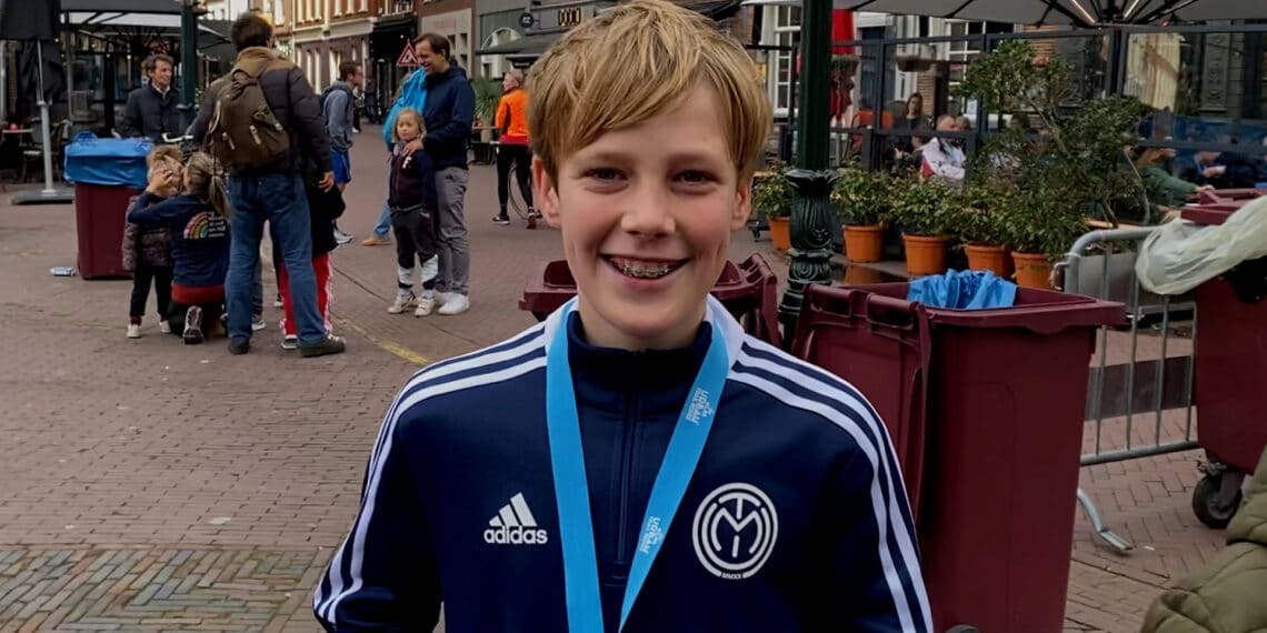 Mees op de urban trail