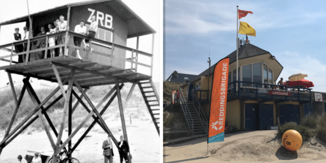 Reddingsbrigade Zandvoort 100 jaar: Nel (84) mag jubileumvlag hijsen