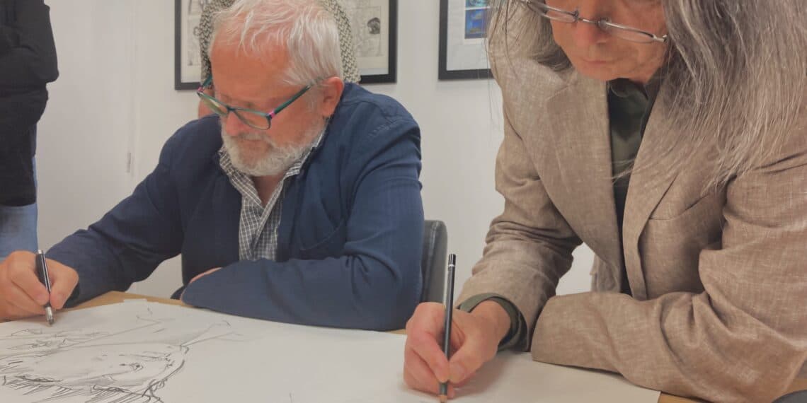 Striptekenaars samen aan het werk tijdens benefietactie voor Oekraïne:  “Uniek exemplaar”