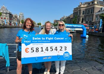 Haarlem zwemt meer dan een half miljoen euro bij elkaar voor Fight Cancer