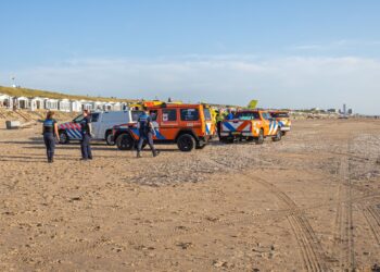 Reanimatie op het strand bij Overveen