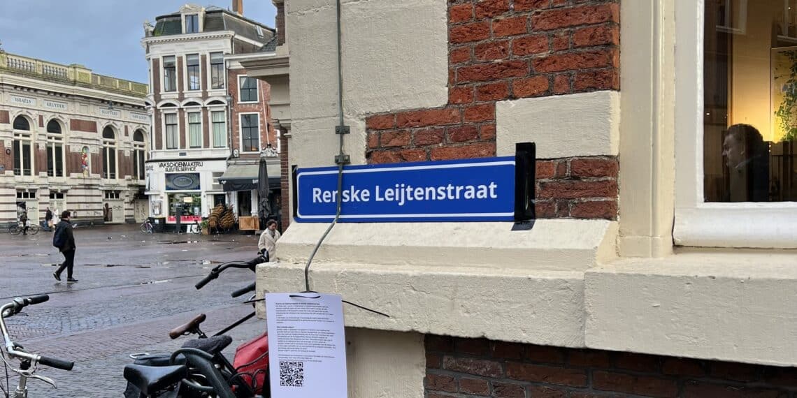 Oud-Kamerlid Renske Leijten krijgt voor even haar eigen straat in Haarlem