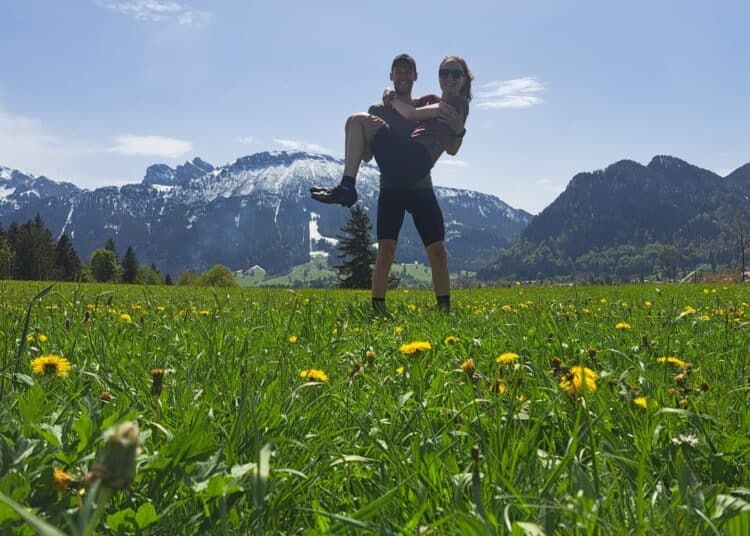 Tessa en Marco in Oostenrijk.