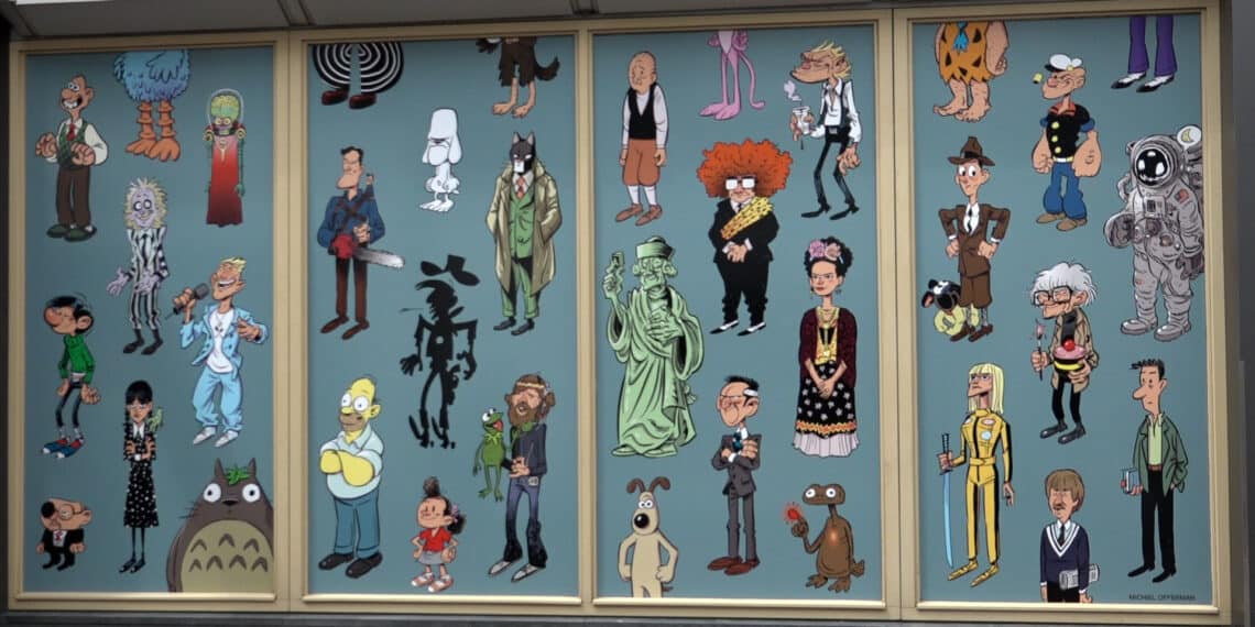 Stripfiguren in de etalage: “Leegstaande winkels worden verfraaid”