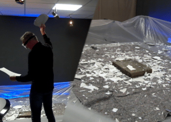 Studio Haarlem105 was een grote ravage na radiospel