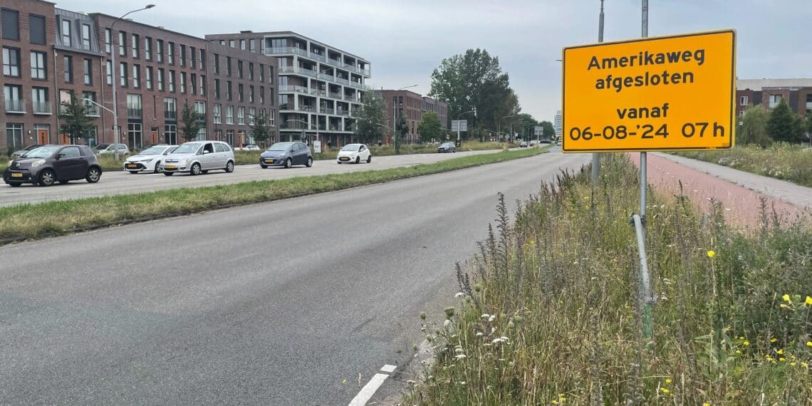 Herinrichting Amerikaweg in Haarlem dinsdag van start, verkeer wordt omgeleid