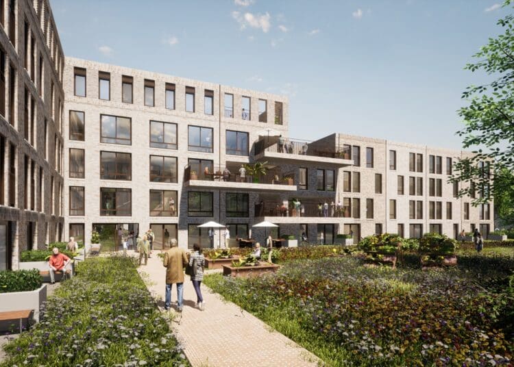 Impressie van de binnentuin hof van jacob Impressie van de binnentuin hof van jacob