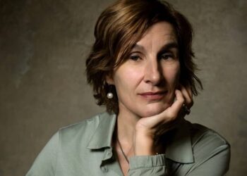 Filosoof Marjan Slob bij de aftrap van de lezingenreeks ‘Wij zijn de tijden’ in de Dorpskerk Bloemendaal