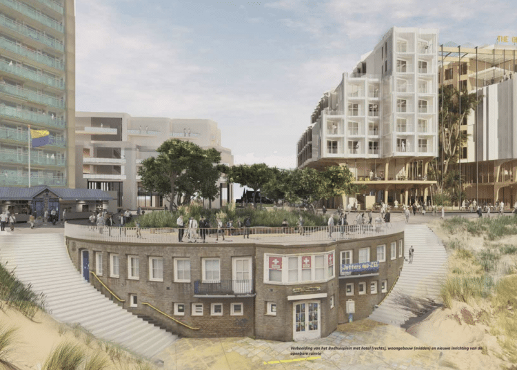 Impressie van het nieuwe Badhuisplein