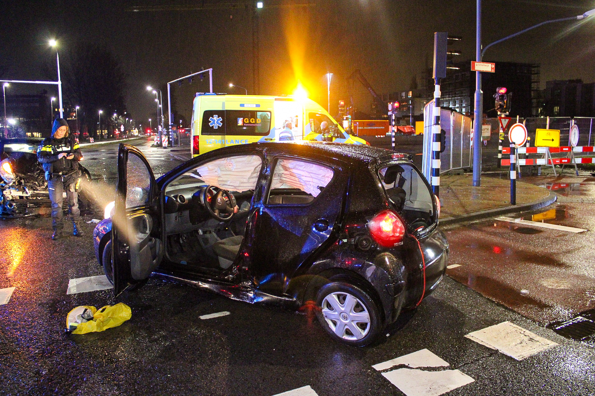 Flinke schade na ongeluk Europaweg Haarlem