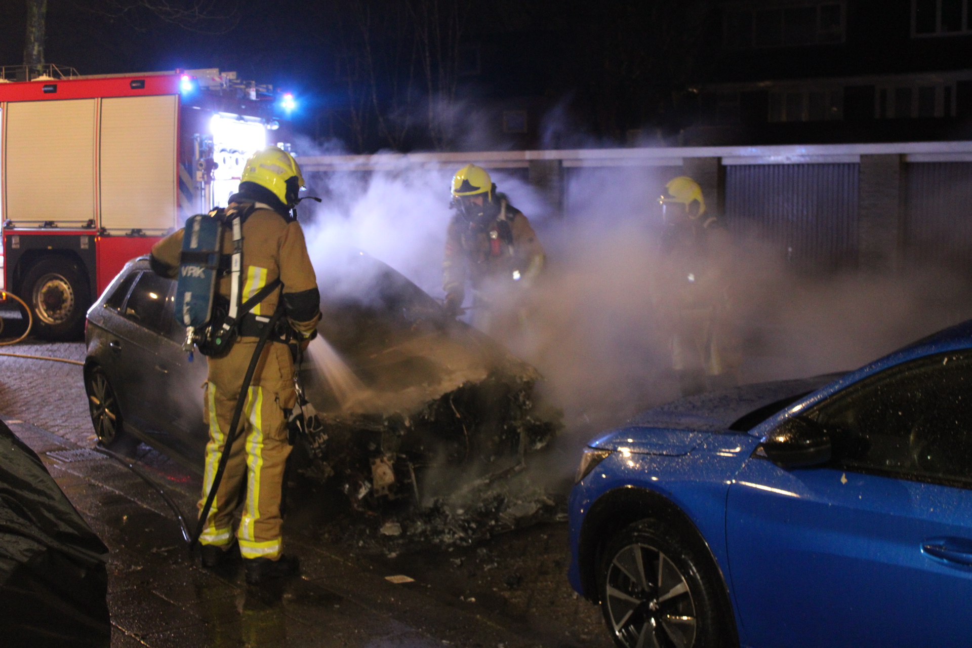 Auto zwaar beschadigd na brand in Heemstede
