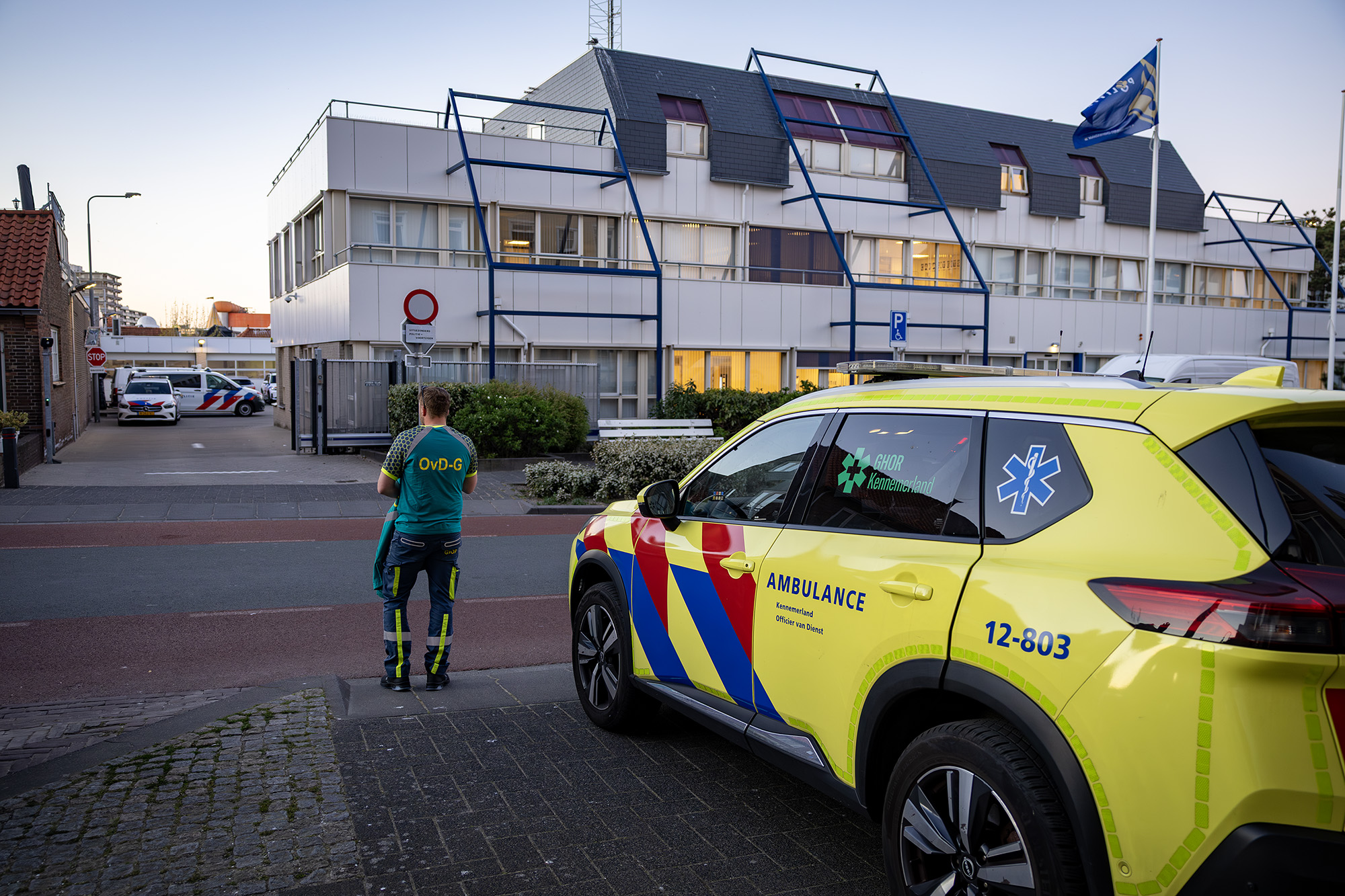 Politieman overleden na incident op bureau Zandvoort
