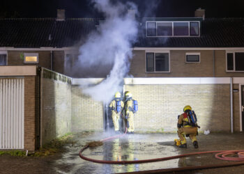 Brand in schuur aan Laan van Osnabrück Haarlem