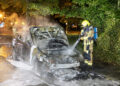 Auto grotendeels verwoest bij brand in Heemstede