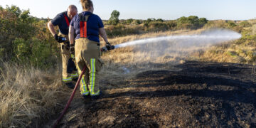 Brandweer rukt twee keer uit voor duinbrand in Zandvoort