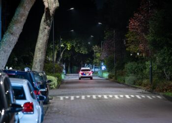 Nachtelijke zoektocht naar mogelijke inbrekers in Europawijk