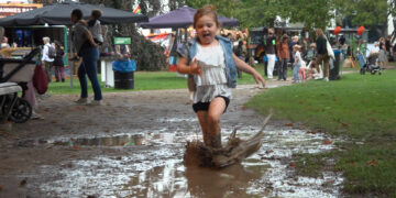 Proefpark 2026 geplaagd door regen ‘Je bent een keer aan de beurt als je iets buiten organiseert’